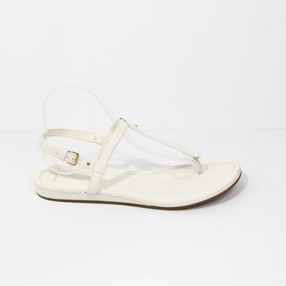 Cole Haan Flat Sandals sz 9 Women Leather Flip Flops Toe Post Shoes - Picture 3 of 8